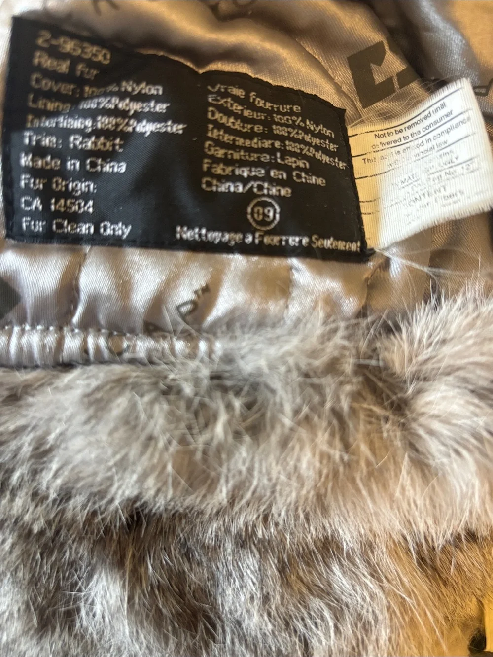 Kids Gray Faux Fur Trapper Hat - Cozy Cold-Weather Cap Natural Rabbit .Never wor
